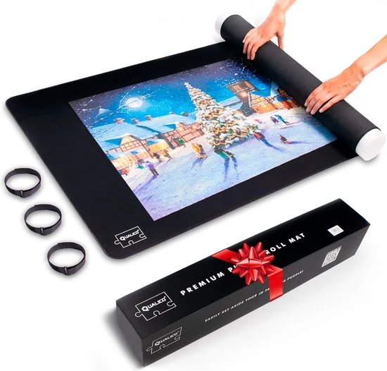 Qualico 1500 - Puzzelmat Neopreen - Antislip - De Portapuzzle Die Echt Werkt! Tot En Met 1500 Stukjes - 66 X 120 Cm 1 Qualico 1500 - Puzzelmat Neopreen - Antislip - De Portapuzzle Die Echt Werkt! Tot En Met 1500 Stukjes - 66 X 120 Cm