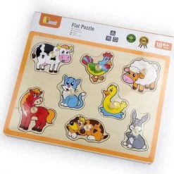 Vigatoys Viga Boerderijdieren Houten Puzzel 50017 -Puzzels Verkoop 550x527