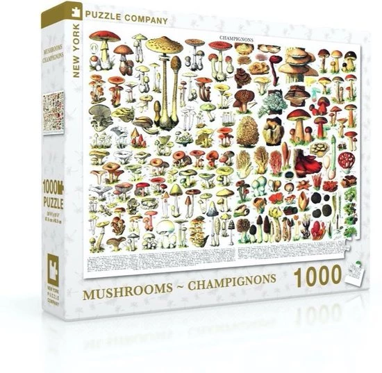 The New York Puzzle Company New York Puzzle Company Mushrooms ~ Champignons - 1000 Pieces 1 The New York Puzzle Company New York Puzzle Company Mushrooms ~ Champignons - 1000 Pieces
