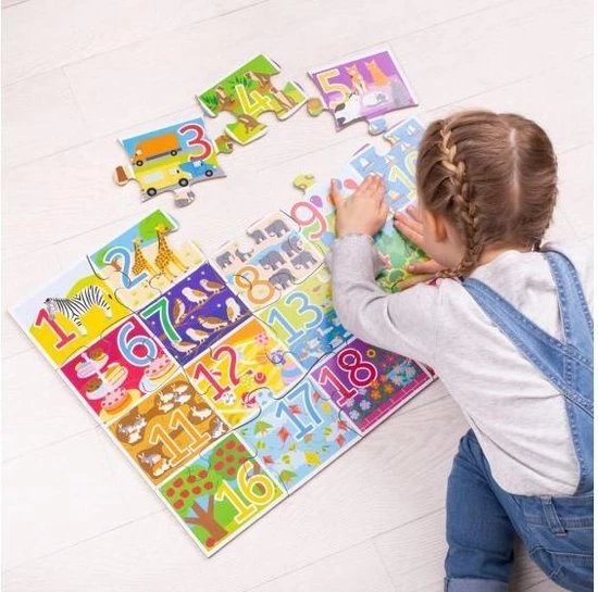 Bigjigs 1-20 Floor Puzzle 2 Bigjigs 1-20 Floor Puzzle - Afbeelding 2