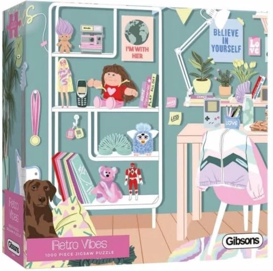 Gibsons Retro Vibes Puzzel (1000 Stukjes) 1 Gibsons Retro Vibes Puzzel (1000 Stukjes)