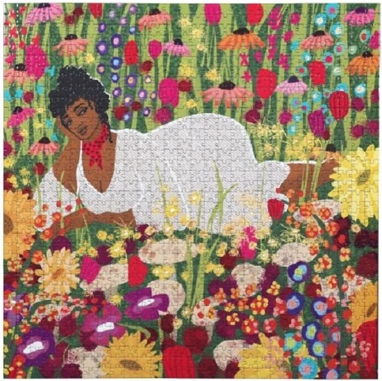 Puzzel Eeboo - Woman In Flowers (1000) 2 Puzzel Eeboo - Woman In Flowers (1000) - Afbeelding 2