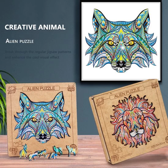 DoublewsgiftsNL Legpuzzel - Houten Jigsaw Puzzel - Olifant - Dierenfiguur - 148st - Double W's Gifts 5 DoublewsgiftsNL Legpuzzel - Houten Jigsaw Puzzel - Olifant - Dierenfiguur - 148st - Double W's Gifts - Afbeelding 5