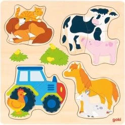 Goki Farm Animals Vormpuzzel 12 Stuk(s) Boerderij
