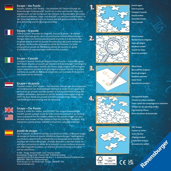 Ravensburger Escape Puzzle Kids Pirates - 368 Stukjes 5 Ravensburger Escape Puzzle Kids Pirates - 368 Stukjes - Afbeelding 5