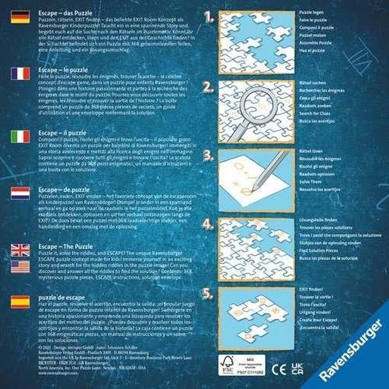 Ravensburger Escape Puzzle Kids Pirates - 368 Stukjes 6 Ravensburger Escape Puzzle Kids Pirates - 368 Stukjes - Afbeelding 6