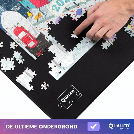 Qualico 1500 - Puzzelmat Neopreen - Antislip - De Portapuzzle Die Echt Werkt! Tot En Met 1500 Stukjes - 66 X 120 Cm 3 Qualico 1500 - Puzzelmat Neopreen - Antislip - De Portapuzzle Die Echt Werkt! Tot En Met 1500 Stukjes - 66 X 120 Cm - Afbeelding 3