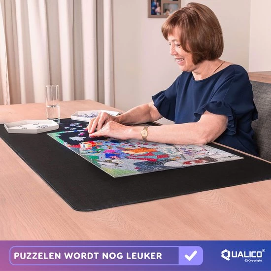 Qualico 1500 - Puzzelmat Neopreen - Antislip - De Portapuzzle Die Echt Werkt! Tot En Met 1500 Stukjes - 66 X 120 Cm 8 Qualico 1500 - Puzzelmat Neopreen - Antislip - De Portapuzzle Die Echt Werkt! Tot En Met 1500 Stukjes - 66 X 120 Cm - Afbeelding 8