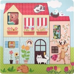 Magni Houten Puzzel Huis 3 Lagen