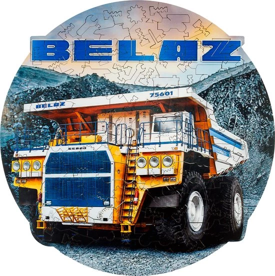 Eco-Wood-Art Eco Wood Art 3D Houten Puzzel Belaz 75601, 2154, 27,6x27,6x0,5cm 1 Eco-Wood-Art Eco Wood Art 3D Houten Puzzel Belaz 75601, 2154, 27,6x27,6x0,5cm