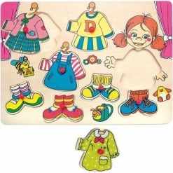 Let's Play Woody Aankleed Puzzel Meisje 90319