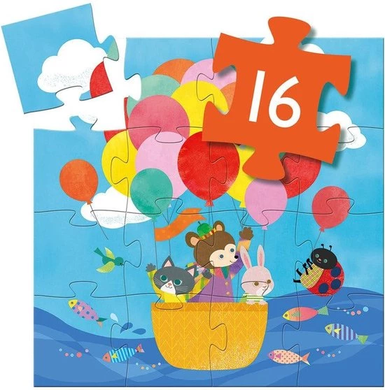 DJECO DJ07270 Puzzel Legpuzzel 16 Stuk(s) Stripfiguren 1 DJECO DJ07270 Puzzel Legpuzzel 16 Stuk(s) Stripfiguren