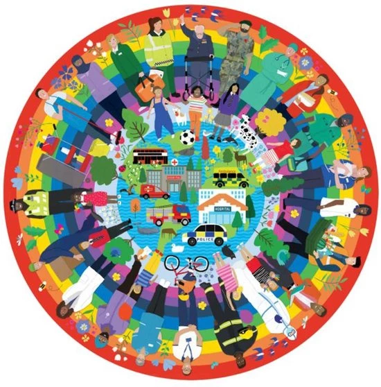 Gibsons Rainbow Heroes Puzzel (500 Stukjes) 2 Gibsons Rainbow Heroes Puzzel (500 Stukjes) - Afbeelding 2