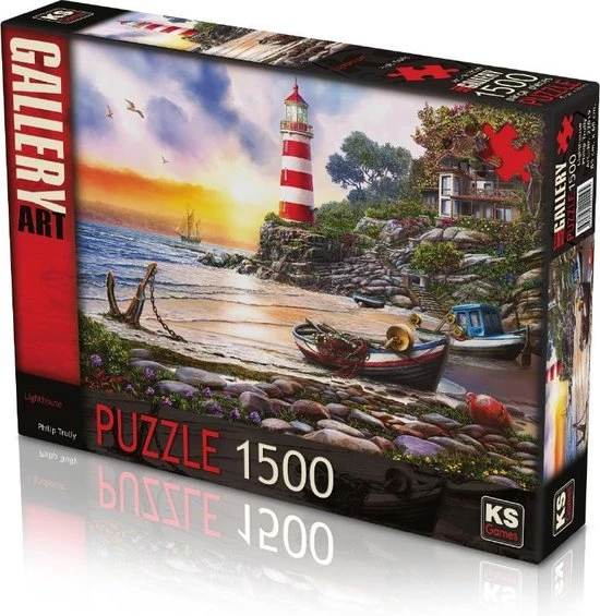 KS Games Lighthouse Puzzel 1500 Stukjes 1 KS Games Lighthouse Puzzel 1500 Stukjes