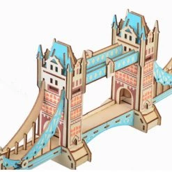 De Bouwplaats Bouwpakket 3D Puzzel Tower Bridge Van Hout Lasercutting- Gekleurd -Puzzels Verkoop 550x567 7