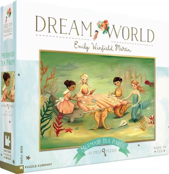 The New York Puzzle Company New York Puzzle Company Mermaid Tea Party - 60 Pieces 2 The New York Puzzle Company New York Puzzle Company Mermaid Tea Party - 60 Pieces - Afbeelding 2