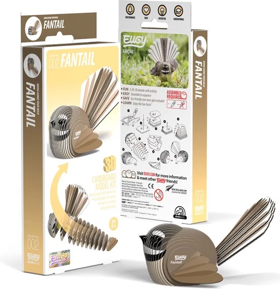 Eugy 3D Model: VOGEL / FANTAIL 9,5x7x5,3cm, In Karton, In Box, 6+ 1 Eugy 3D Model: VOGEL / FANTAIL 9,5x7x5,3cm, In Karton, In Box, 6+