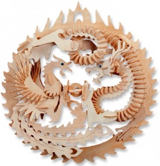 De Bouwplaats 3D Puzzel Draak/Feniks 1 De Bouwplaats 3D Puzzel Draak/Feniks