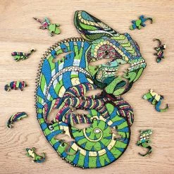 Art Bizniz Legpuzzel Kameleon 37 X 28 Cm Hout Groen 111-delig -Puzzels Verkoop 550x578 1