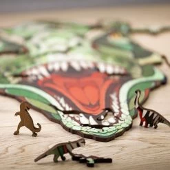Art Bizniz Legpuzzel T-rex 37 X 28 Cm Hout Groen 129-delig 17 Art Bizniz Legpuzzel T-rex 37 X 28 Cm Hout Groen 129-delig -Puzzels Verkoop 550x578 6
