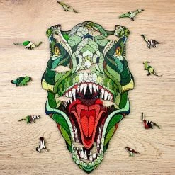 Art Bizniz Legpuzzel T-rex 37 X 28 Cm Hout Groen 129-delig 18 Art Bizniz Legpuzzel T-rex 37 X 28 Cm Hout Groen 129-delig -Puzzels Verkoop 550x578 7