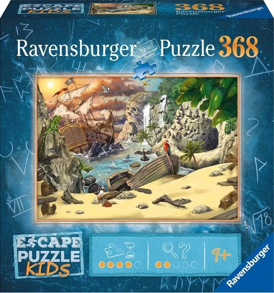 Ravensburger Escape Puzzle Kids Pirates - 368 Stukjes 1 Ravensburger Escape Puzzle Kids Pirates - 368 Stukjes