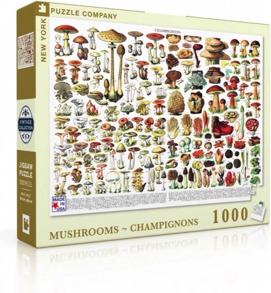 The New York Puzzle Company New York Puzzle Company Mushrooms ~ Champignons - 1000 Pieces 8 The New York Puzzle Company New York Puzzle Company Mushrooms ~ Champignons - 1000 Pieces - Afbeelding 8