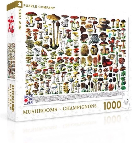The New York Puzzle Company New York Puzzle Company Mushrooms ~ Champignons - 1000 Pieces 5 The New York Puzzle Company New York Puzzle Company Mushrooms ~ Champignons - 1000 Pieces - Afbeelding 5