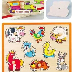 Vigatoys Viga Boerderijdieren Houten Puzzel 50017 -Puzzels Verkoop 550x598