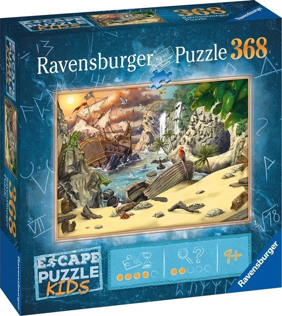 Ravensburger Escape Puzzle Kids Pirates - 368 Stukjes 3 Ravensburger Escape Puzzle Kids Pirates - 368 Stukjes - Afbeelding 3