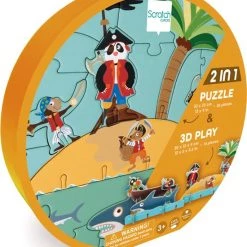Scratch 3D Puzzel (2-in-1) - Piraten