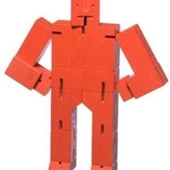 Areaware Robot Puzzel Cubebot - Kleur - Rood