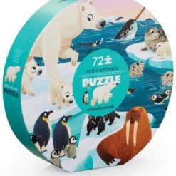 Crocodile Creek Puzzel Ronde Verpakking Arctic Animals - 72 Stukjes