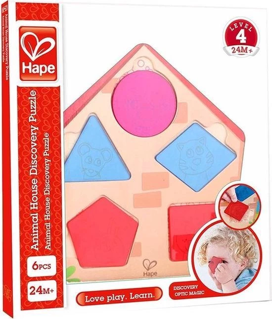 Hape Vormenpuzzel Wie Is Er In Huis Junior Hout 5 Stukjes 3 Hape Vormenpuzzel Wie Is Er In Huis Junior Hout 5 Stukjes - Afbeelding 3