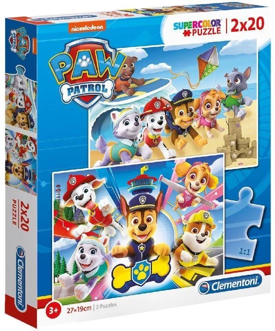 2005958_010.jpg CLEMENTONI PAW PATROL PUZZEL 2X20ST 2 2005958_010.jpg CLEMENTONI PAW PATROL PUZZEL 2X20ST - Afbeelding 2