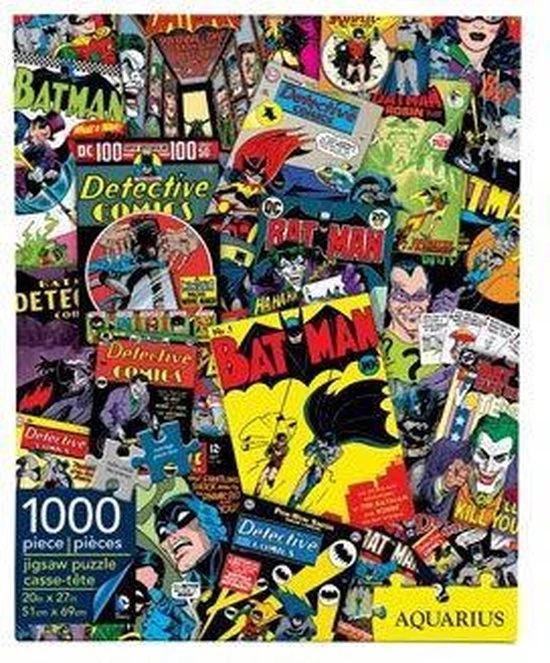 AQUARIUS Puzzel 1000 Stukjes DC Comics Batman Collage - 65214 1 AQUARIUS Puzzel 1000 Stukjes DC Comics Batman Collage - 65214