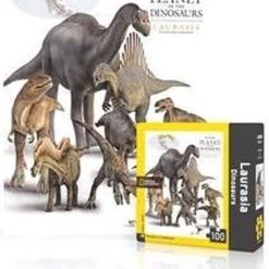 The New York Puzzle Company Laurasia Dinosaurs 100 Stukjes New York Puzzle Company Mini Puzzel National Geographic - 0819844014674