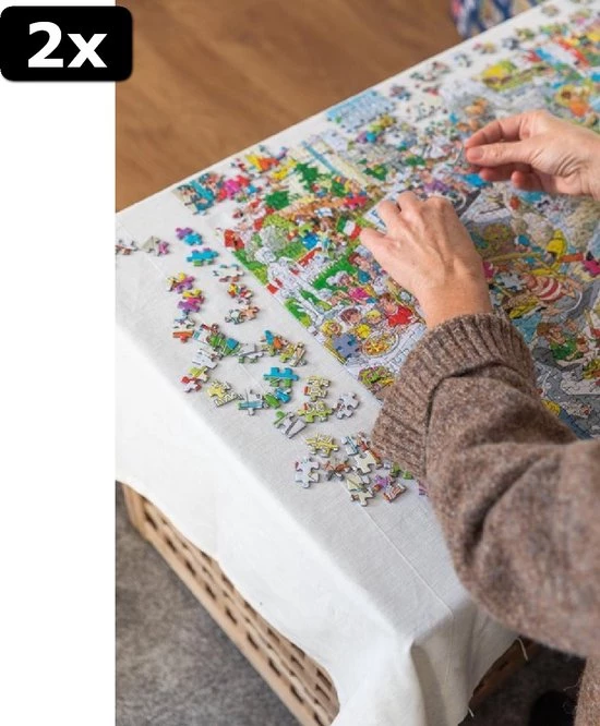 2x Jan Van Haasteren De Vakantiebeurs Puzzel - 1000 Stukjes 10 2x Jan Van Haasteren De Vakantiebeurs Puzzel - 1000 Stukjes - Afbeelding 10