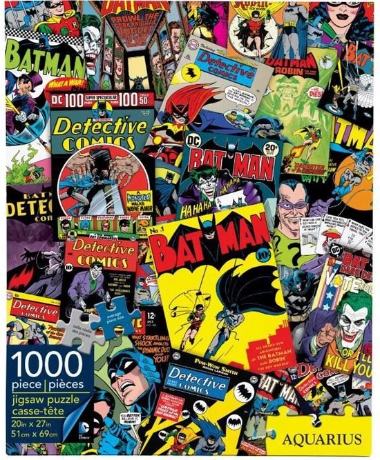 AQUARIUS Puzzel 1000 Stukjes DC Comics Batman Collage - 65214 2 AQUARIUS Puzzel 1000 Stukjes DC Comics Batman Collage - 65214 - Afbeelding 2