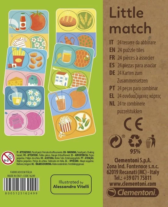 Clementoni Little Match Puzzel Voor En Na Junior 24-delig, Puzzels Kinderen 4 Clementoni Little Match Puzzel Voor En Na Junior 24-delig, Puzzels Kinderen - Afbeelding 4