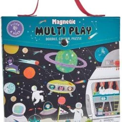 Floss & Rock Magnetische Speeldoos, Space - 4 In 1 - 23.5 X 22.5 X 2cm