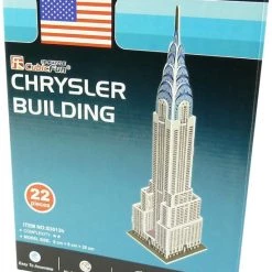 CubicFun Cubic Fun - Beroemde Gebouwen 3D Puzzel - Toy Model Architecture Monument - Chrysler Buildung 29cm