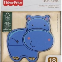 Fisher-Price Houten Puzzel Nijlpaard 4 Pcs Fischer Price