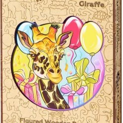 Wood Trick Sierlijke Giraffe - Houten Vormpuzzel -Puzzels Verkoop 550x746