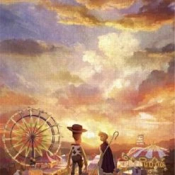 Tenyo Disney Legpuzzel Two In The Twilight (Toy Story) 1000 Stukjes, Canvas Finish