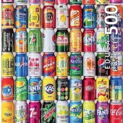 Legpuzzel - Blikjes Frisdrank - 500 Stukjes - Educa Puzzel