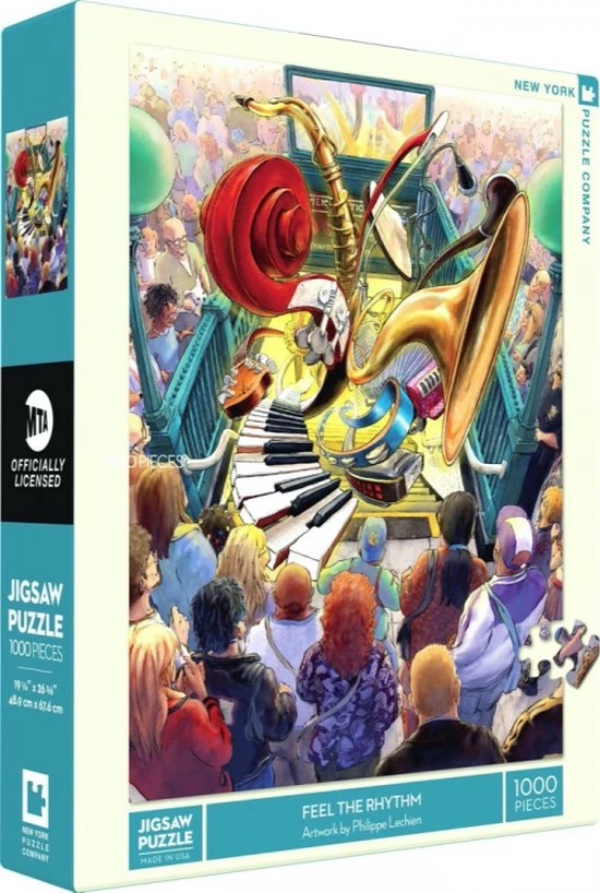 The New York Puzzle Company New York Puzzle Company Feel The Rhythm - 1000 Pieces 3 The New York Puzzle Company New York Puzzle Company Feel The Rhythm - 1000 Pieces - Afbeelding 3