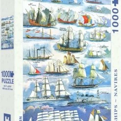 The New York Puzzle Company New York Puzzle Company Navires ~ Ships - 1000 Pieces -Puzzels Verkoop 550x818